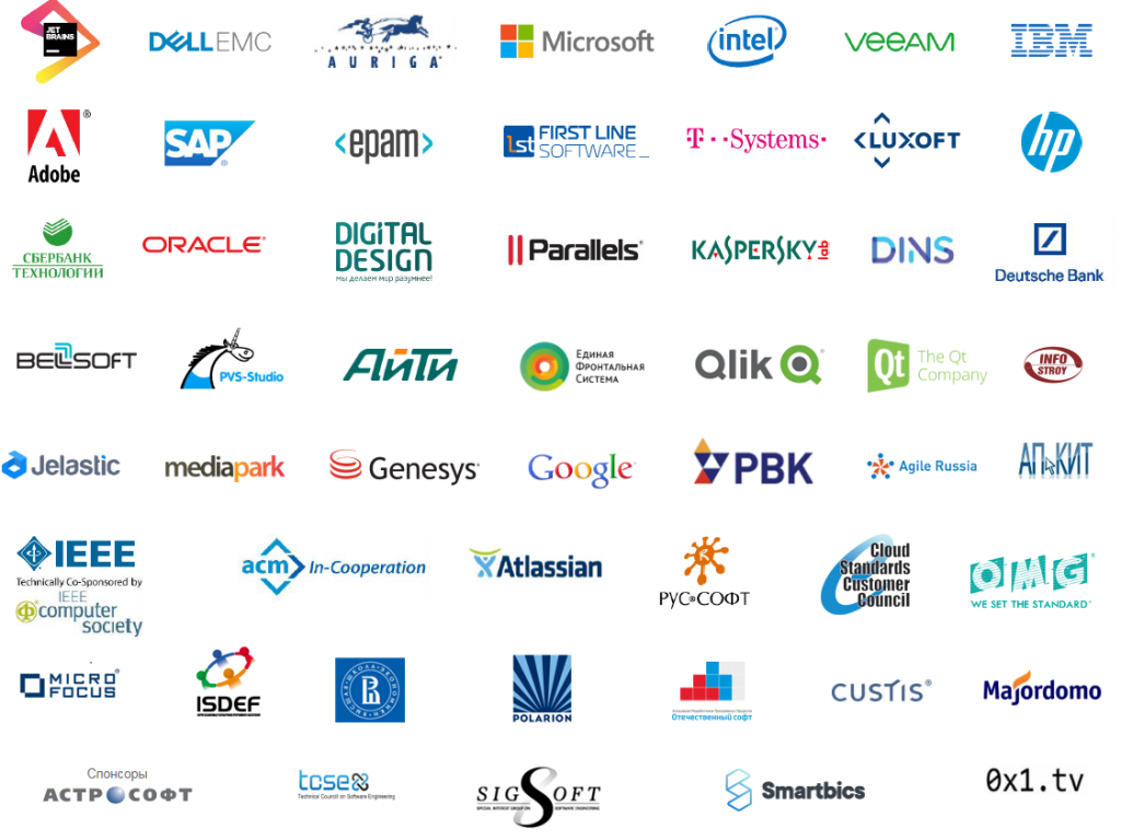 SECR partners logos 2011-2019|логотипы спонсоров конференции 2011-2019